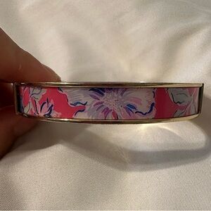 Lilly Pulitzer Pink Floral Bangle Bracelet
